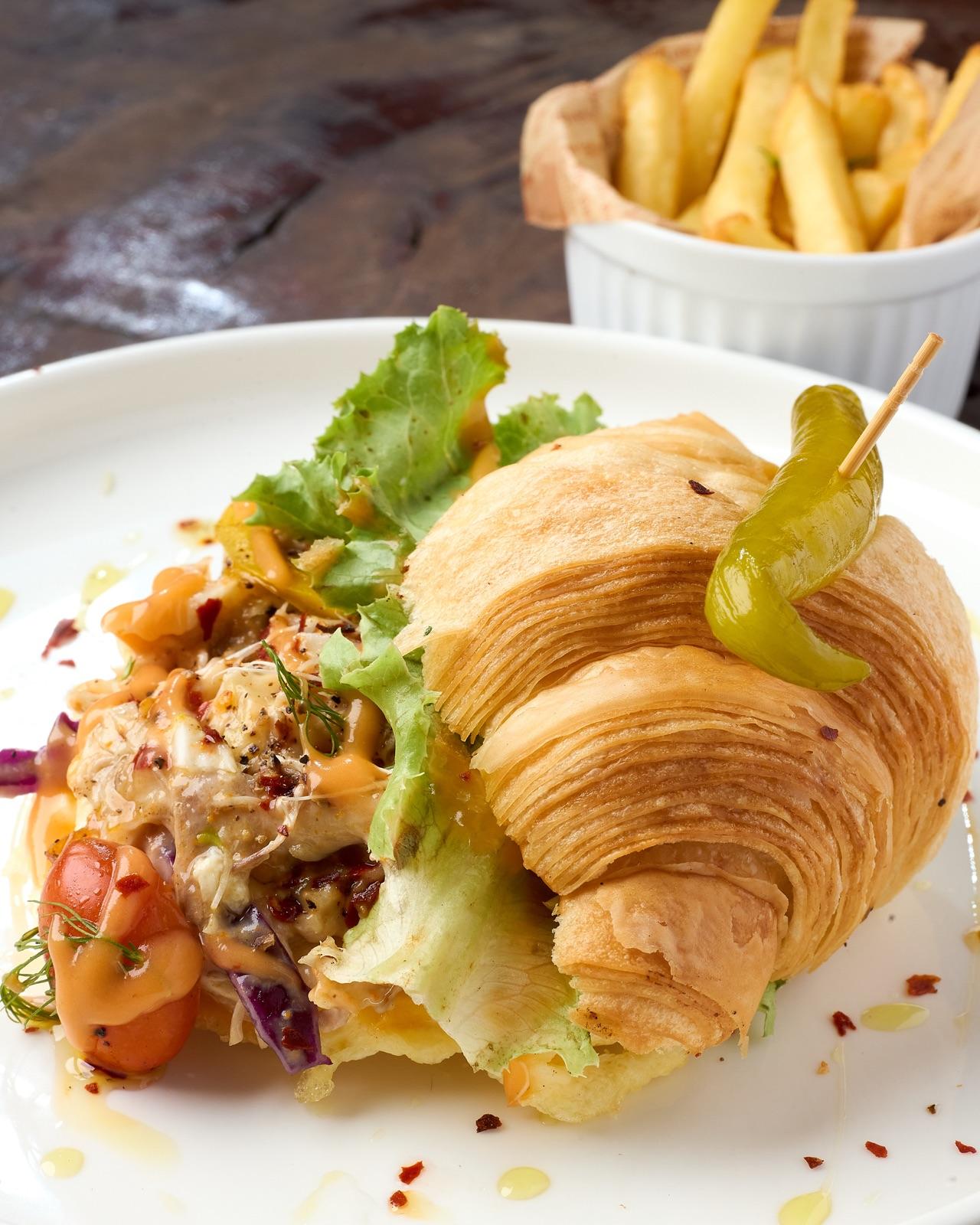 Croissant sandwich